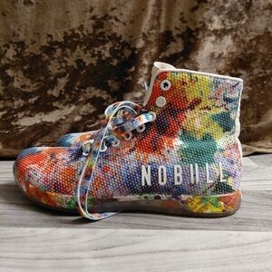 No Bull Unisex Outwork High Tops Weightlifting Rainbow Colorful‎ Paint Splash